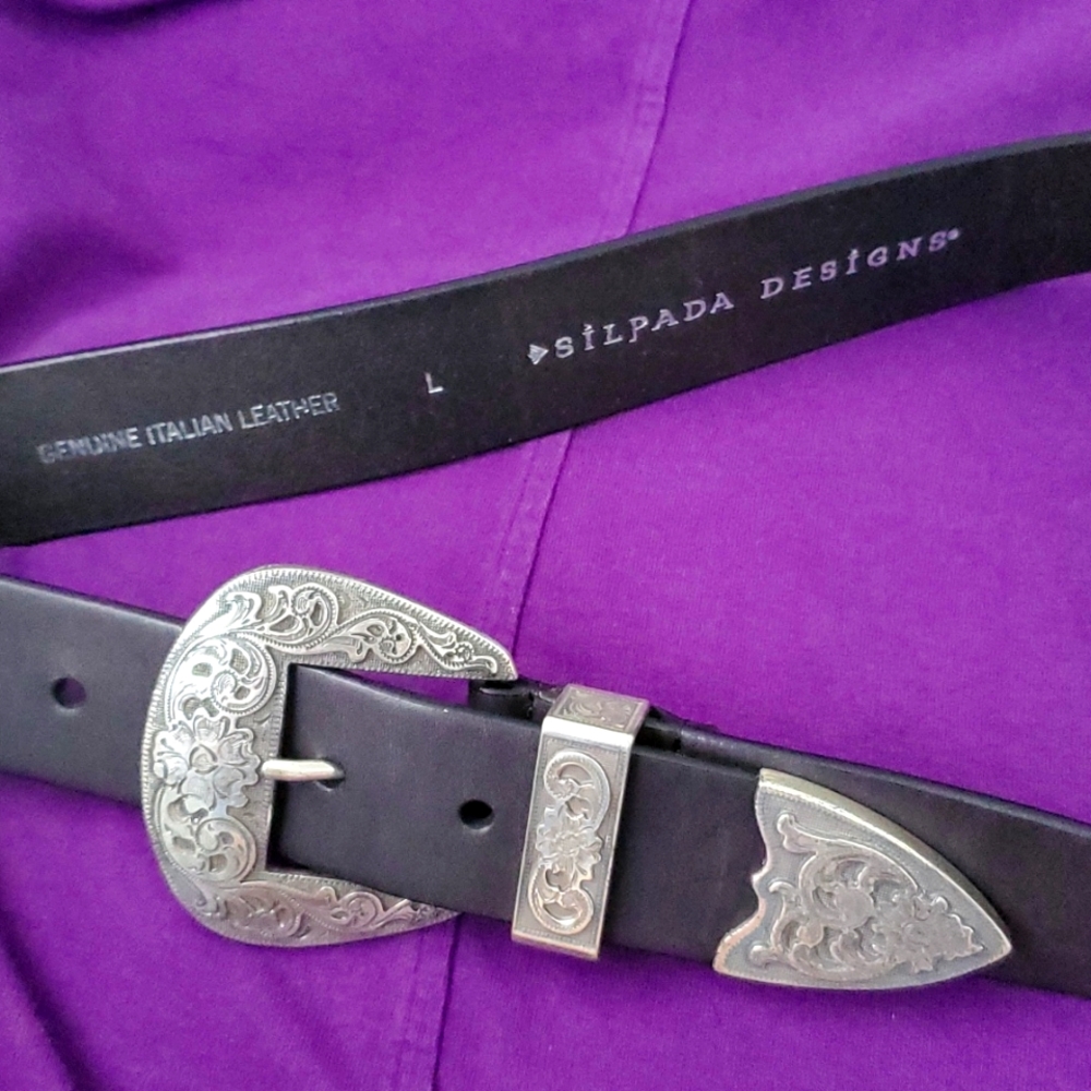 Silpada Black Belt Sz.L- 40"